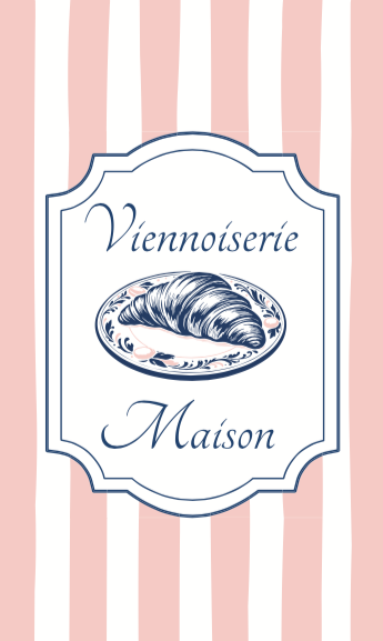 Sachet 1-2 viennoiseries - Style Vintage