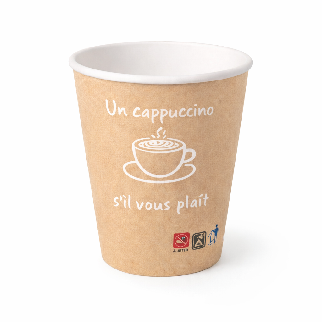 Gobelet café 8oz - Allongé thé - Style Naturel