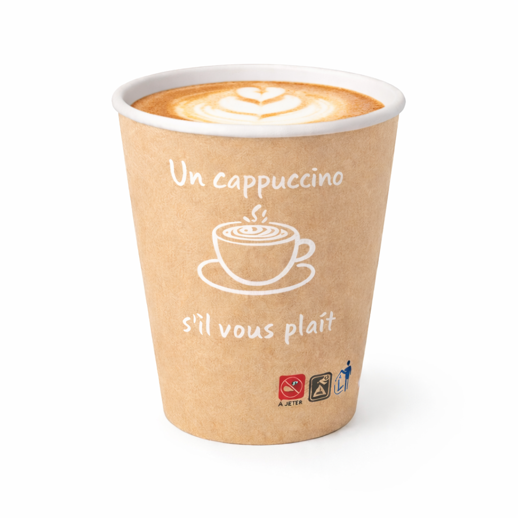 Gobelet café 8oz - Allongé thé - Style Naturel